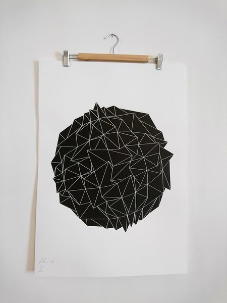 Pointy Screen print