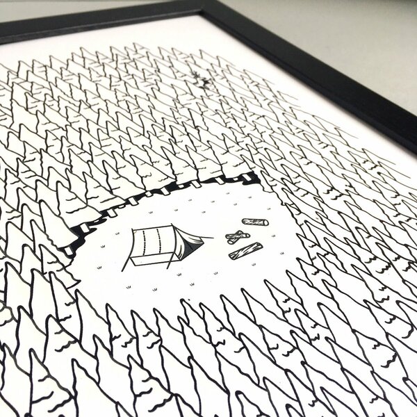 Woodland A3 Screen Print