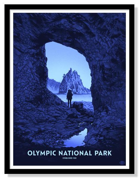 Olympic National Park Poster – Fifty-Nine Parks