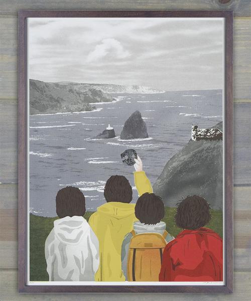 Haystack Rock Goonies Screen Print